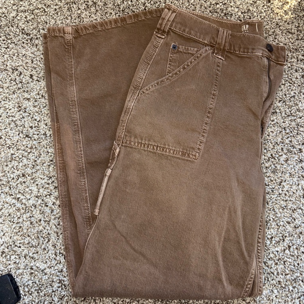 GAP Women's Wide Leg Jeans in Chocolate Brown